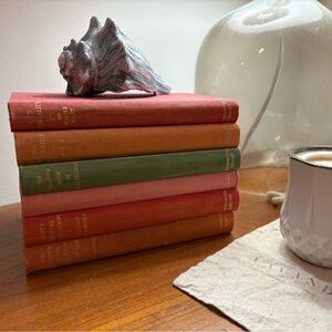 Vintage Antique Everyman's Book Set Of 6